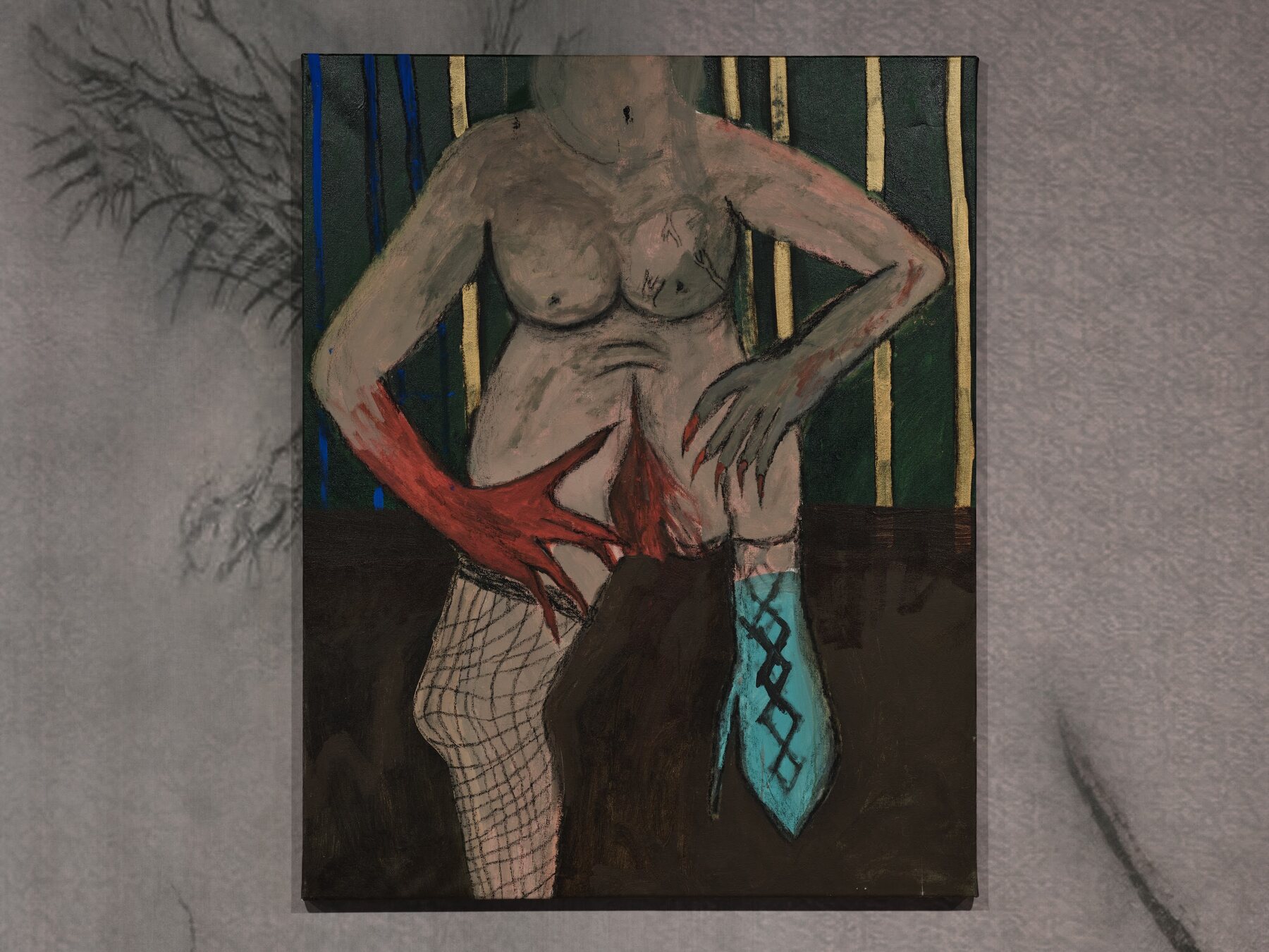 Bloody gate — 100×75 cm, acrylic on canvas. Kyiv