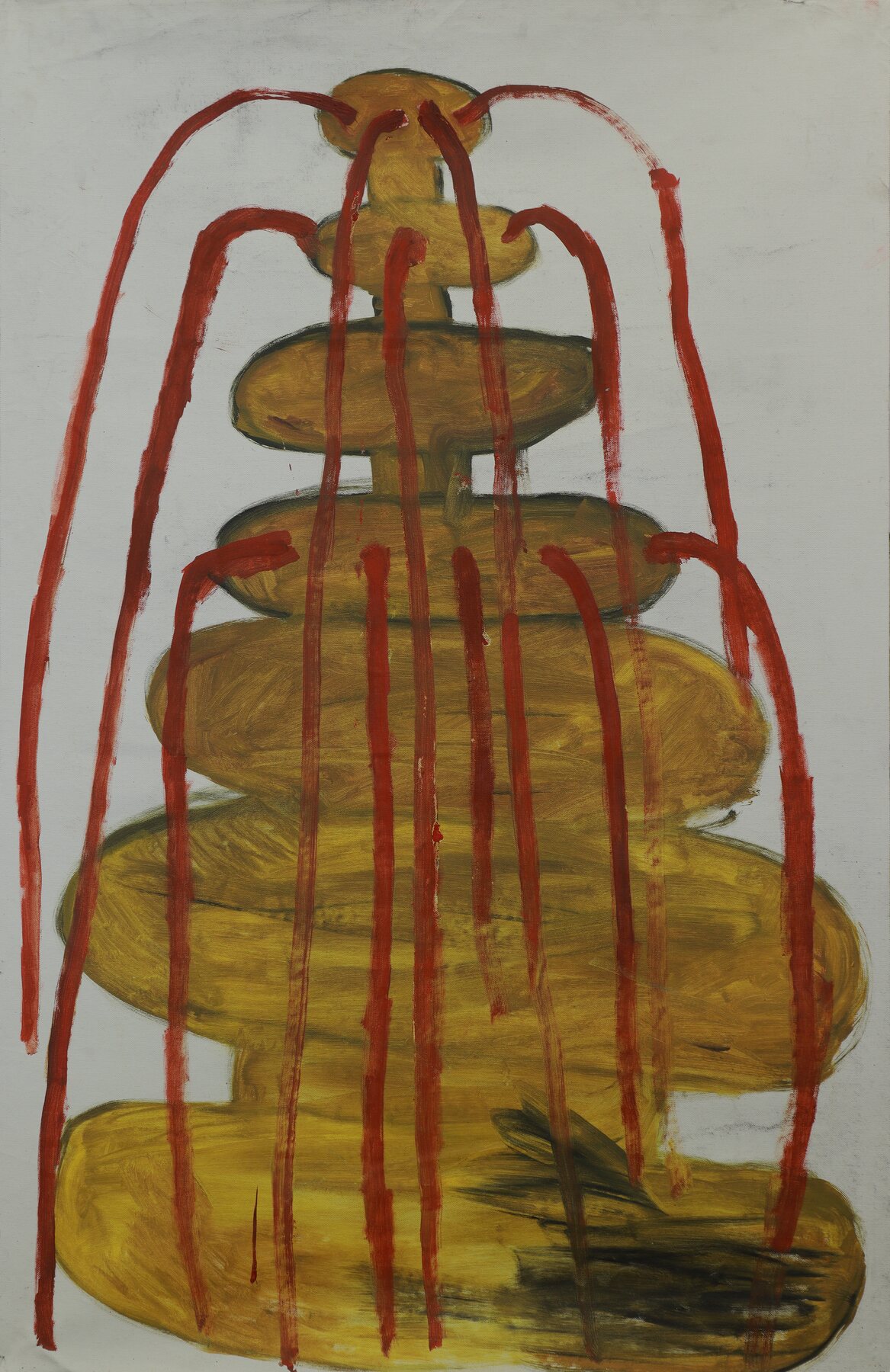 Fontaine — oil on canvas, 120×75 cm