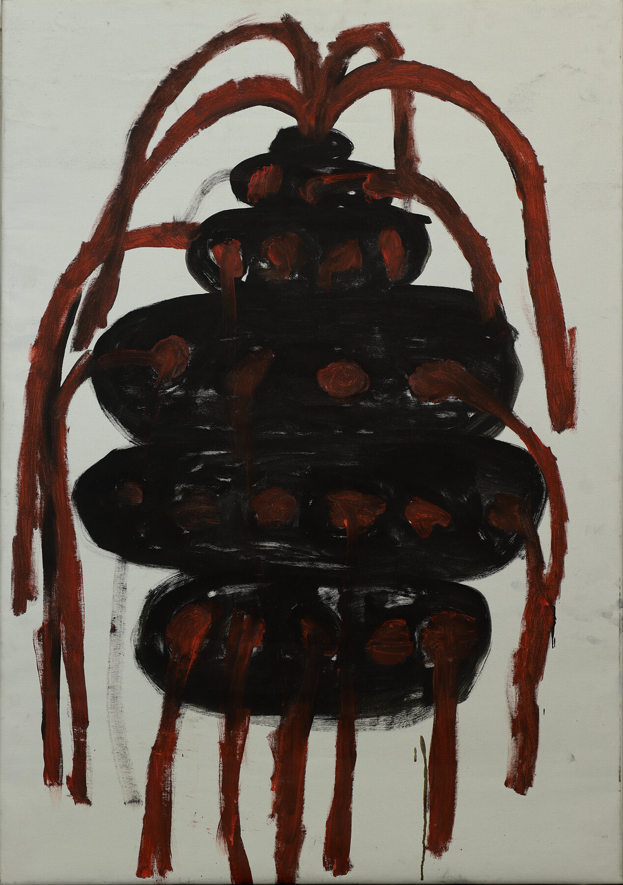 Fontaine — oil on canvas, 120×75 cm
