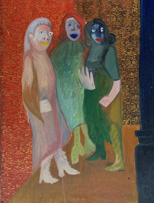 Rats — 80×60 cm, 2020, oil on fibreboard