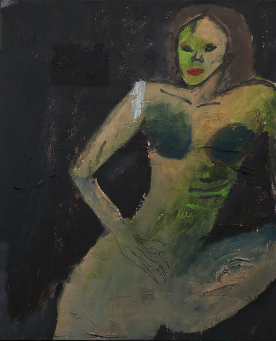 She — 80×100 cm, 2024, acrylic on canvas