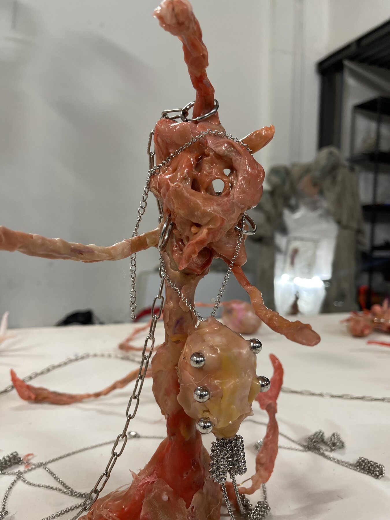 Diva — 2023, melted plastic, 30×25 cm